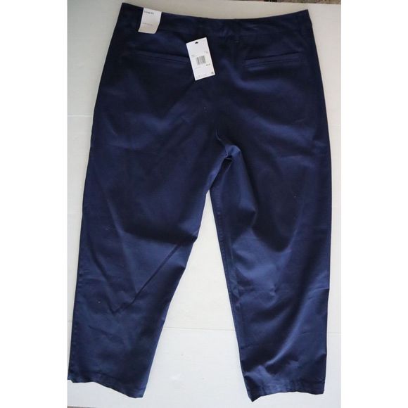 Nike DX6027 410 Men's Sz 38 Navy Blue Life Unlined Cotton Chino Pants - Picture 2 of 8